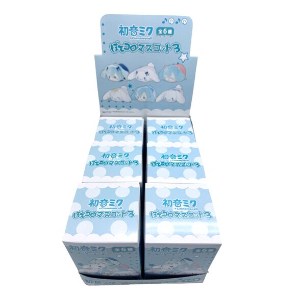 Sanrio Cinnamoroll x Hatsune Miku Potekoro V3 Plush Mascot -6PC Blind Box (FULL) - Picture 2 of 5